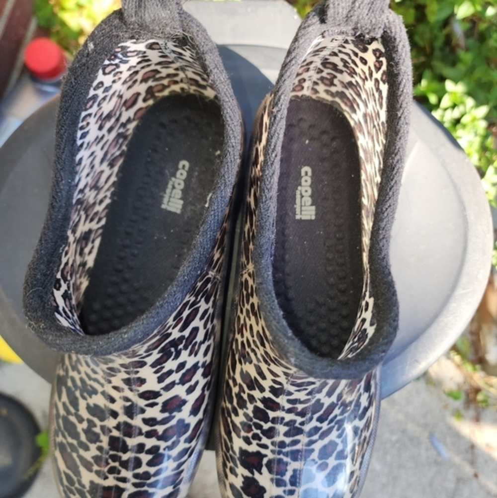 Capelli Leopard pixie rain‎ boots 9.5/10 - Picture 6 of 9